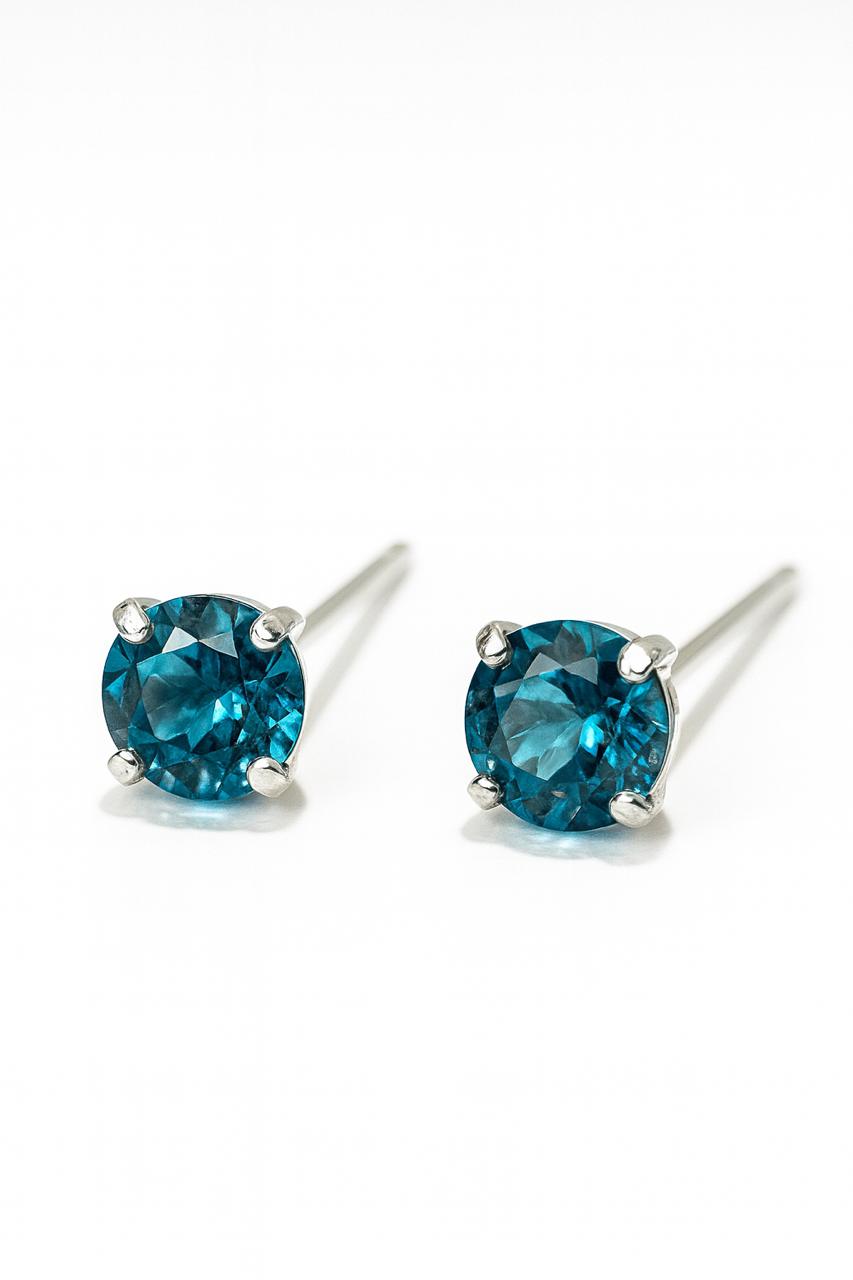 Aretes de Zirconia azul #10