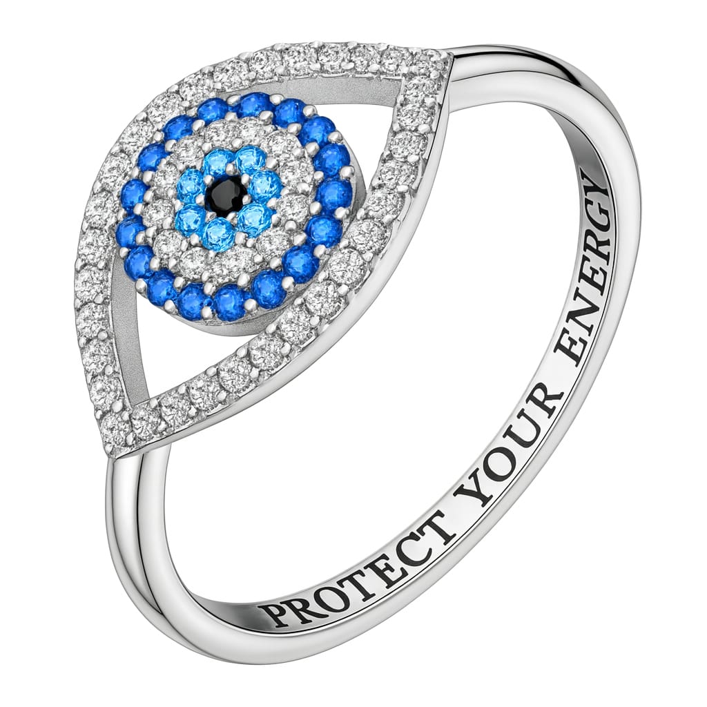 Anillo plateado Ojo Turco