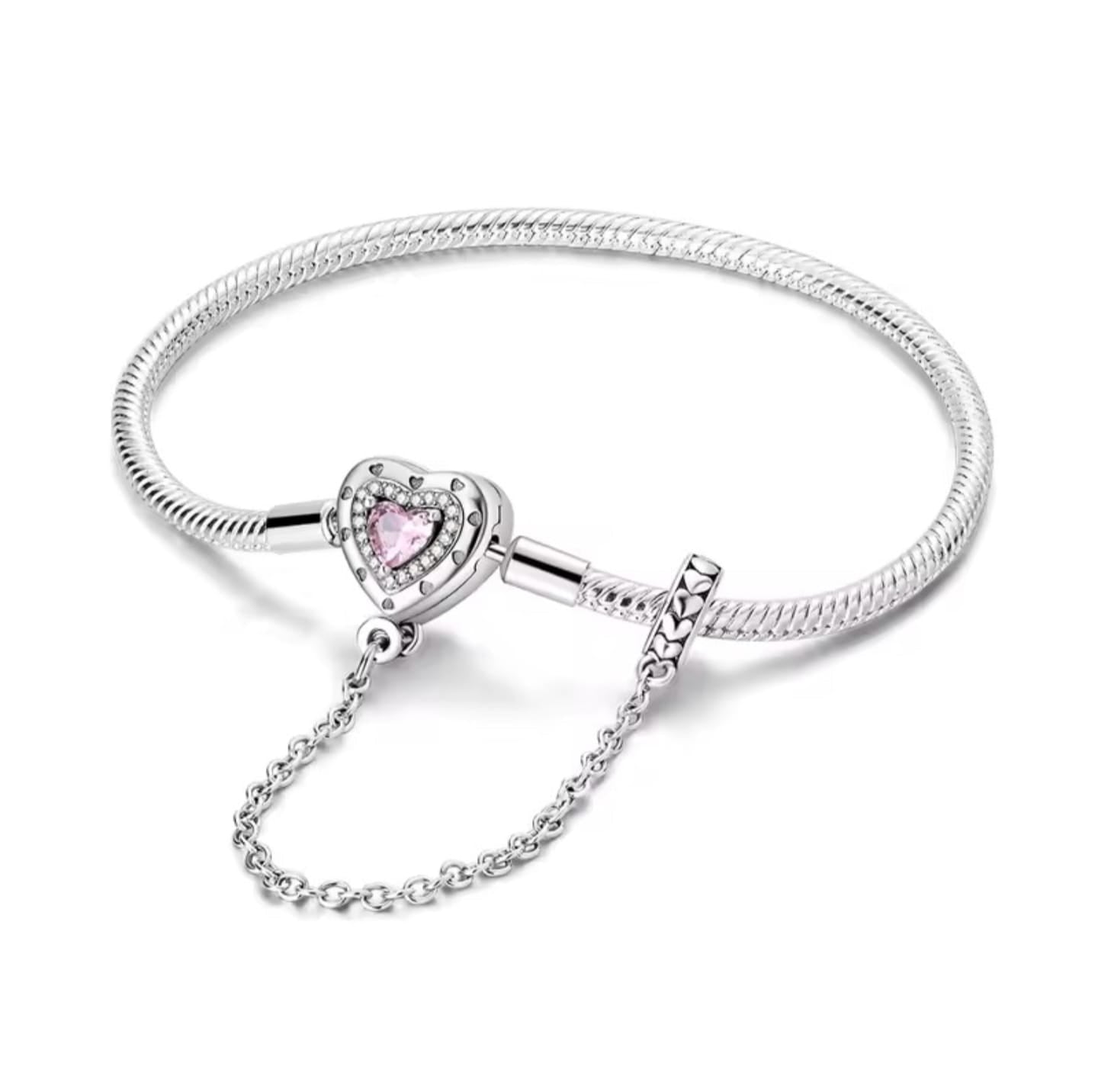 Pulsera de Corazón con cadena