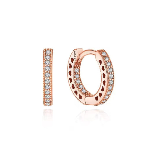 Aretes Circular Aura Rosa