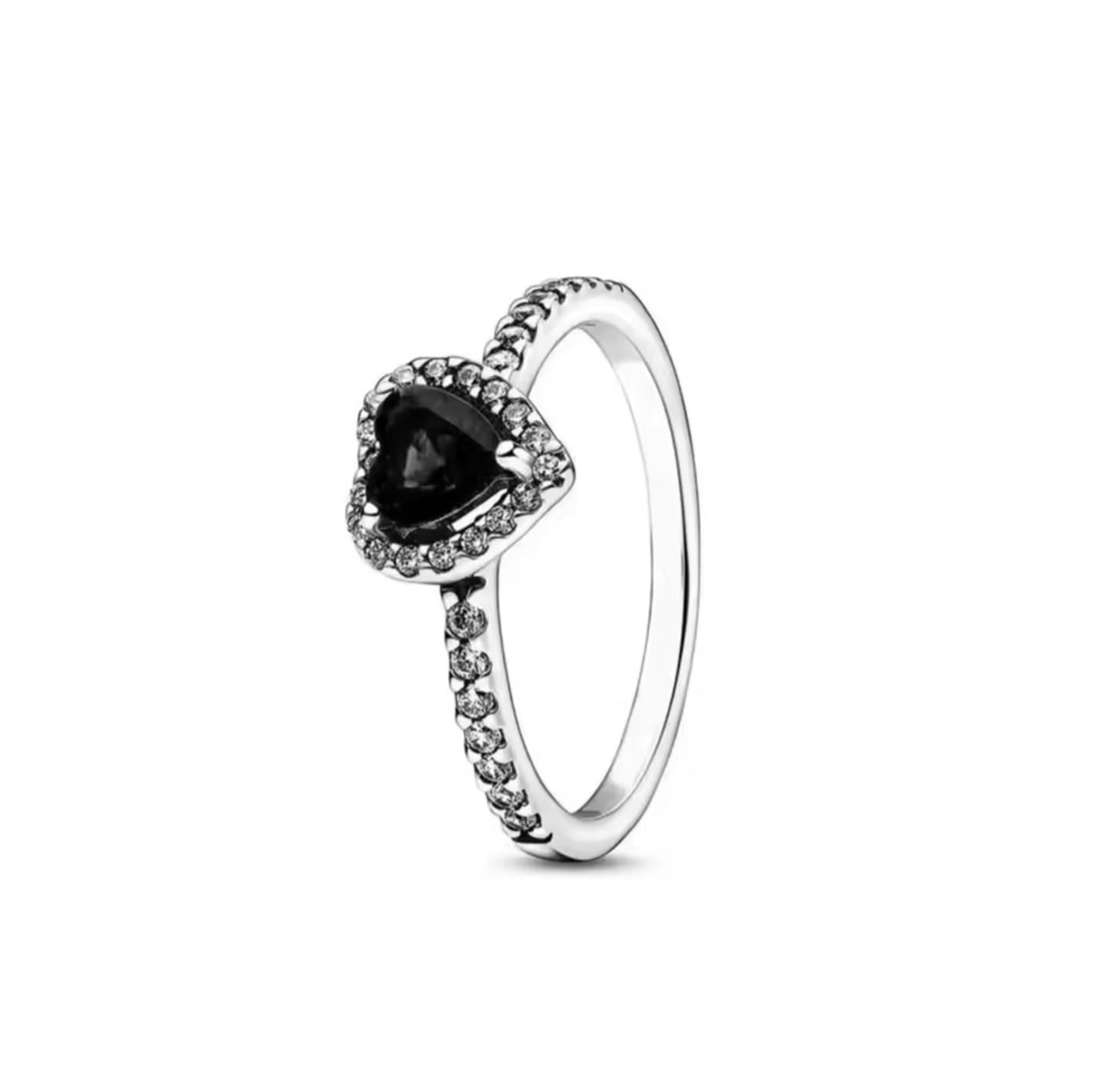 Anillo Corazón Apasionado negro