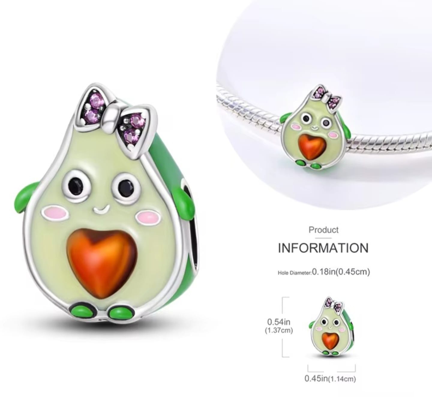 Charm Aguacatito feliz